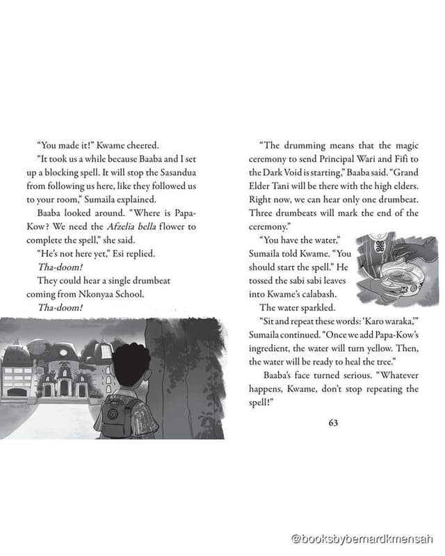 Kwame's Magic Quest #3: Bite of the Kaba Lagoon interior page 4
