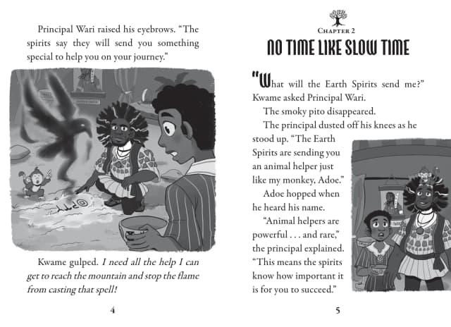 Kwame's Magic Quest #2: Race to the Magic Mountain interior page 4