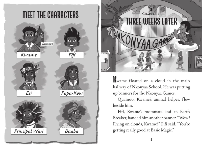 Page 4 — Action scene with illustrations